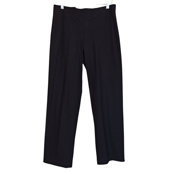 Eileen Fisher Pants Womens Medium Pull On Straight Leg Stretch Viscose Nylon - Picture 2 of 10